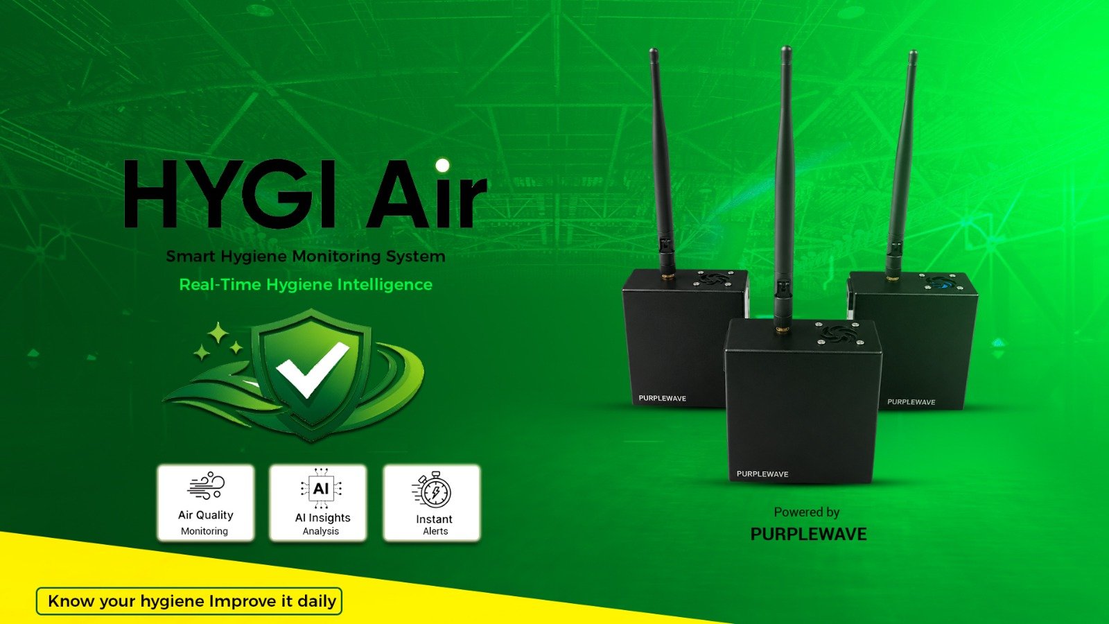 HYGI Air smart hygiene monitoring devices